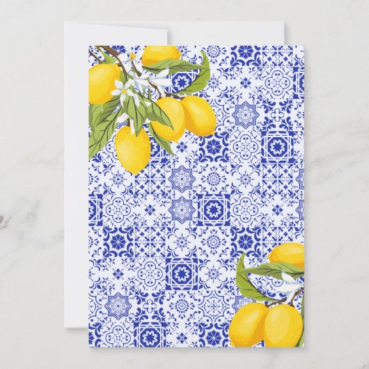 彼女イタリアンは彼女の主な絞りブライダルシャワーを見つけた 招待状 (裏面)