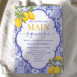 彼女イタリアンは彼女の主な絞りブライダルシャワーを見つけた 招待状