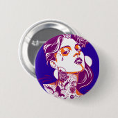 彼女イメージ 缶バッジ (正面&裏面)