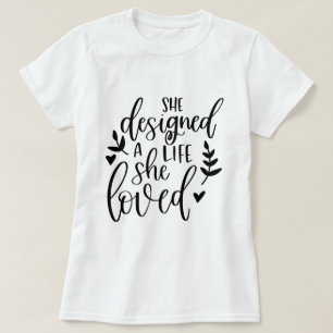 彼女インスパイアは、植物学が大好きな生活を設計した Tシャツ