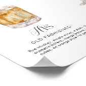 彼女エレガントの特徴的なドリンクの水の色結婚 ポスター (角)