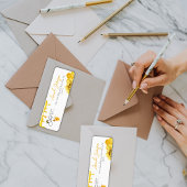 彼女エレガントは彼女のハニービーブライダルシャワーを見つけた ラベル