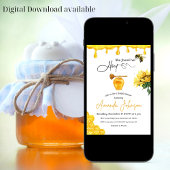 彼女エレガントは彼女のハニービーブライダルシャワーを見つけた 招待状