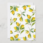 彼女エレガントは彼女の主なスクイーズブライダルブランチを見つけた 招待状 (裏面)