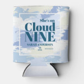 彼女エレガントはCloud Nineブライダルシャワーブルー 缶クーラー (正面)