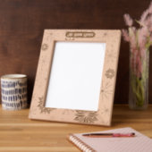 彼女エレガントモダンのための木製の氷の結晶 レーザー彫刻フレーム (左)