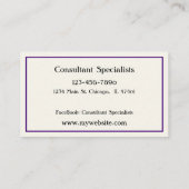 彼女カスタムのためのかわいらし蝶の名刺 名刺 (裏面)