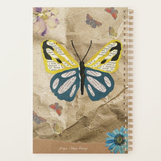 彼女カスタムのプランナーのための写真確認ギフト プランナー手帳 (裏面)