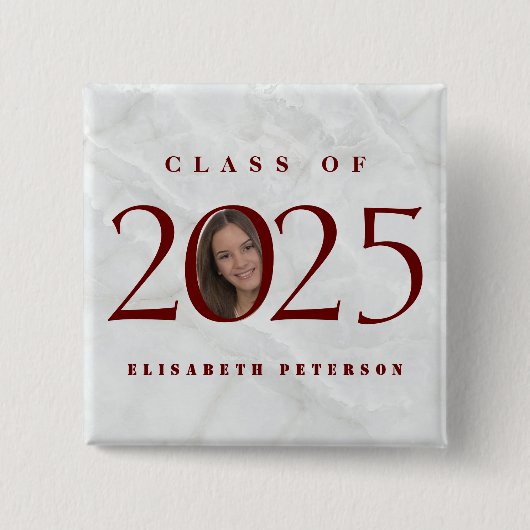 彼女カスタムの大学院の写真 缶バッジ (正面)