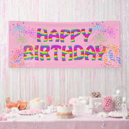 彼女カスタムの誕生日パーティー 横断幕