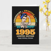 彼女カスタムの誕生日年カード – 女性誕生日 カード (黄色い花)