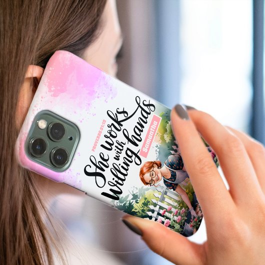 彼女カスタムはキリスト教徒として喜んで働く Case-Mate iPhoneケース