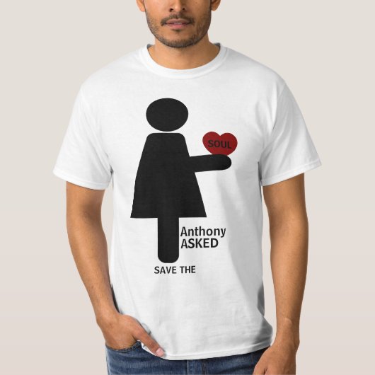 彼女カスタムはyesと頼言った tシャツ (正面)