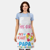 彼女カラフルに料理プレゼントを愛するエプロン エプロン (着用した状態)