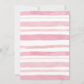 彼女カラフルはスクープされたブライダルシャワーパーティー 招待状 (裏面)