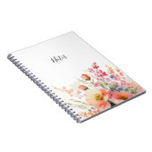 彼女シンプルのミニマルフローラ日常手帳 ノートブック (右側)