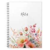 彼女シンプルのミニマルフローラ日常手帳 ノートブック (正面)