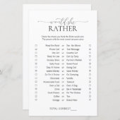 彼女シンプルはミニマルむしろブライダルシャワーの試合 (正面/裏面)