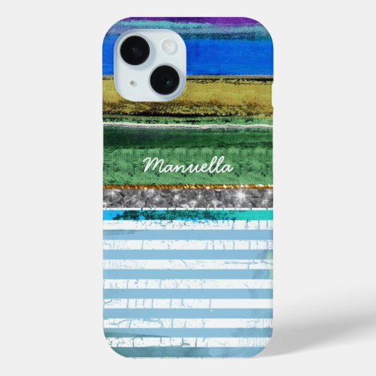彼女ストライプの名前で Case-Mate iPhoneケース (裏面)