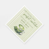 彼女ストライプは完璧な抹茶ブライダルシャワーを見つけた スタンダードランチョンナプキン (角)
