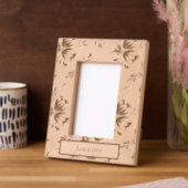 彼女パーソナライズされたのための木枠 レーザー彫刻フレーム (左)