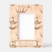 彼女パーソナライズされたのための木枠 レーザー彫刻フレーム (正面)