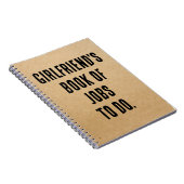 彼女パーソナライズされたのカスタム手帳の贈り物 ノートブック (右側)