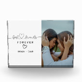 彼女パーソナライズされたの友最高の人への贈り物 フォトブロック (正面)