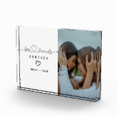 彼女パーソナライズされたの友最高の人への贈り物 フォトブロック (右)