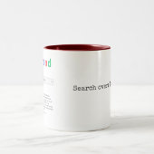 彼女パーソナライズされたの記念品 ツートーンマグカップ (中央)