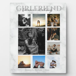 彼女パーソナライズされたの記念品 フォトプラーク