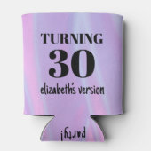 彼女パーソナライズされたの誕生日時代パーティー 缶クーラー (裏面)