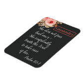 彼女パーソナライズされたは悪いニュース聖なる書物、 経典を恐れない マグネット (左側)