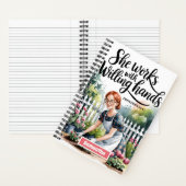 彼女パーソナライズされたはFely Hands Journalで働く ノートブック (内側)