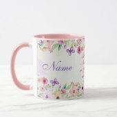 彼女パーソナライズされたを意味する美しい名前の贈り物 マグカップ (左)