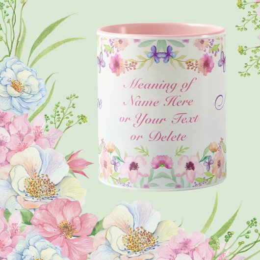 彼女パーソナライズされたを意味する美しい名前の贈り物 マグカップ