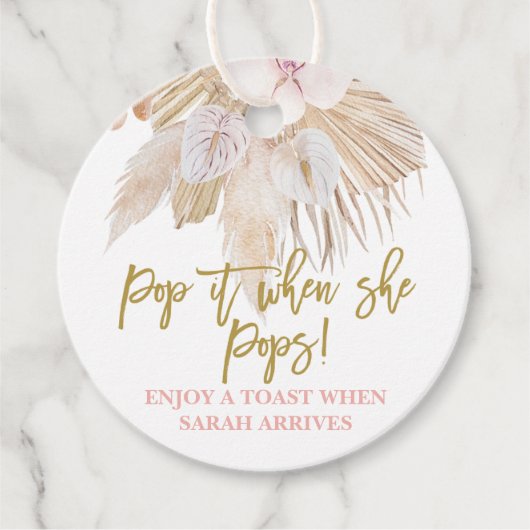 彼女ポップ・アートのがススキをポップするとき フェイバータグ (正面)