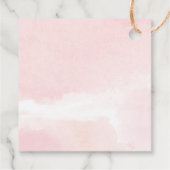 彼女ポップ・アートのがピンクの金ゴールドカボチャの秋シャワーをポップするとき フェイバータグ (裏面)