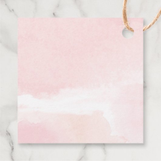 彼女ポップ・アートのがピンクの金ゴールドカボチャの秋シャワーをポップするとき フェイバータグ (裏面)