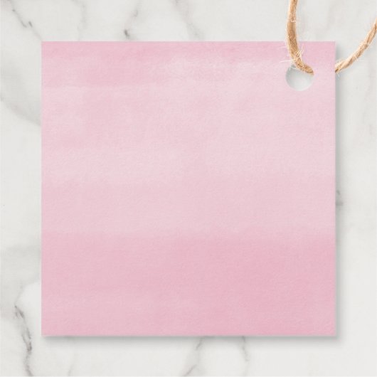 彼女ポップ・アートのがピンク色の風船の緑をポップするときにそれ フェイバータグ (裏面)