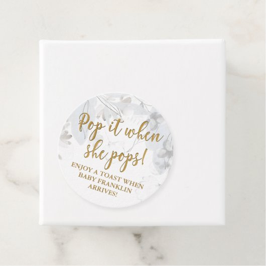 彼女ポップ・アートのがフローラの赤ん坊シャワーをポップすモダンる時 フェイバータグ (インサイチュ)