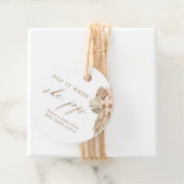 彼女ポップ・アートのがボヘミアン赤ちゃんシャワーの好意をポップするとき フェイバータグ (インサイチュ)