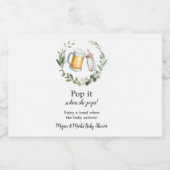 彼女ポップ・アートのがポップしたとき スパークリングワインラベル (シングルラベル)