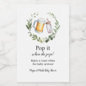 彼女ポップ・アートのがポップしたとき ワインラベル (シングルラベル)