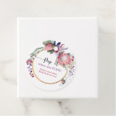 彼女ポップ・アートのがポップするとき水色フローラ フェイバータグ (インサイチュ)