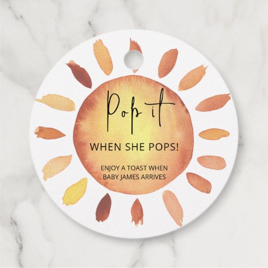 彼女ポップ・アートのがポップする時は太陽を照らす フェイバータグ (裏面)