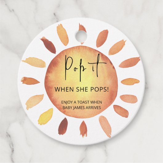 彼女ポップ・アートのがポップする時は太陽を照らす フェイバータグ (正面)