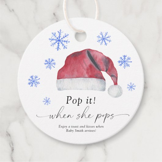 彼女ポップ・アートのがポップする時 – サンタベビー- フェイバータグ (正面)