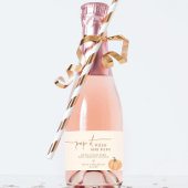 彼女ポップ・アートのがポップの赤ちゃんシャワーの好意をカボチャ スパークリングワインラベル