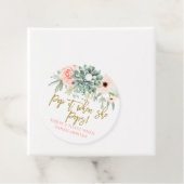 彼女ポップ・アートのがポップを水の色の多肉植物に フェイバータグ (インサイチュ)